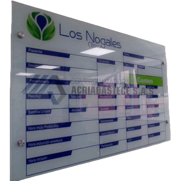 Tableros en Vidrio Templado