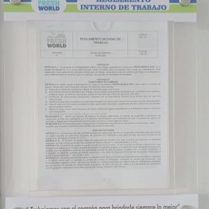 Cartelera Acrílica de 1 Bolsillo